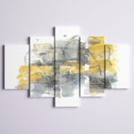 Styron Moving in and Out of Traffic II Yellow Grey’ Print Multi-Piece Image on Canvas - Chic Decora