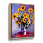 Sunflowers by Claude Monet Painting on Canvas - Chic Decora