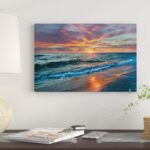 Sunset Over Ocean, Gulf Islands National Seashore, Florida by Tim Fitzharris – Photograph Print on Canvas - Chic Decora