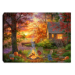 Sunset Serenity 8 x 6 Mini Lighted Easel Back Canvas - Chic Decora