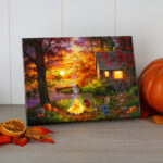 Sunset Serenity 8 x 6 Mini Lighted Easel Back Canvas - Chic Decora