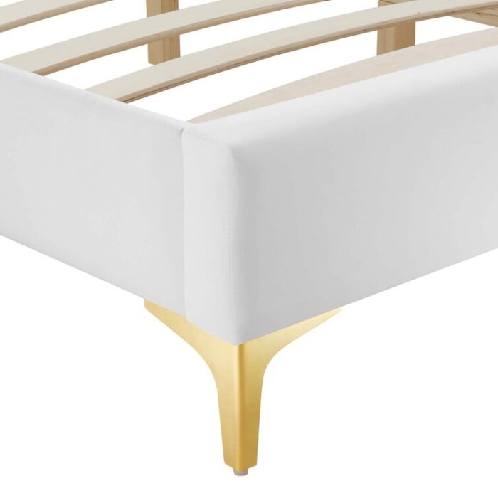 Sutton Performance Velvet Bed Frame - Chic Decora