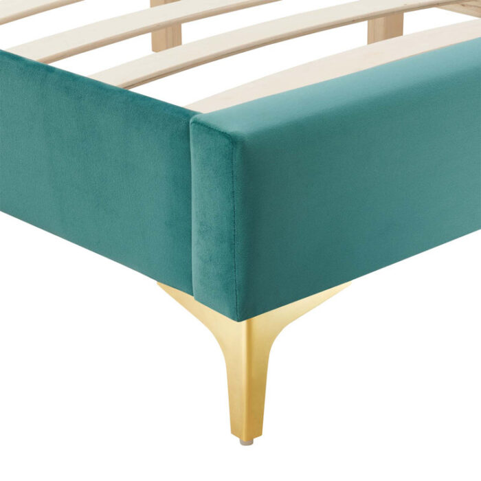 Sutton Performance Velvet Bed Frame - Chic Decora