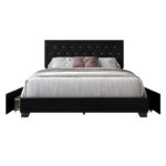 Svend Upholstered Platform Storage Bed - Chic Decora