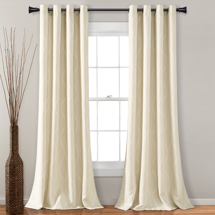 Sashay Faux Silk Room Darkening Curtain Panel Pair (Set of 2) - Chic Decora