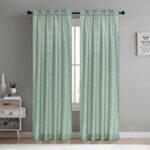 Donnell Polyester Semi Sheer Curtain Pair (Set of 2) - Chic Decora