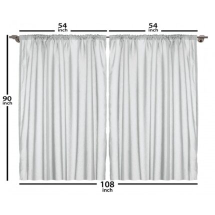 Synthetic Curtain Pair (Set of 2) - Chic Decora