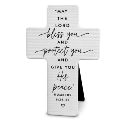 Tabletop Cross Hold Onto Hope Bless You - Chic Decora