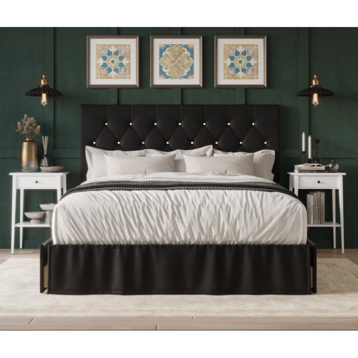 Tandy Upholstered Storage Bed - Chic Decora