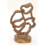 Teak Wood Handmade Abstract Decorative Sculpture - Chic Decora