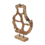 Teak Wood Handmade Abstract Decorative Sculpture - Chic Decora