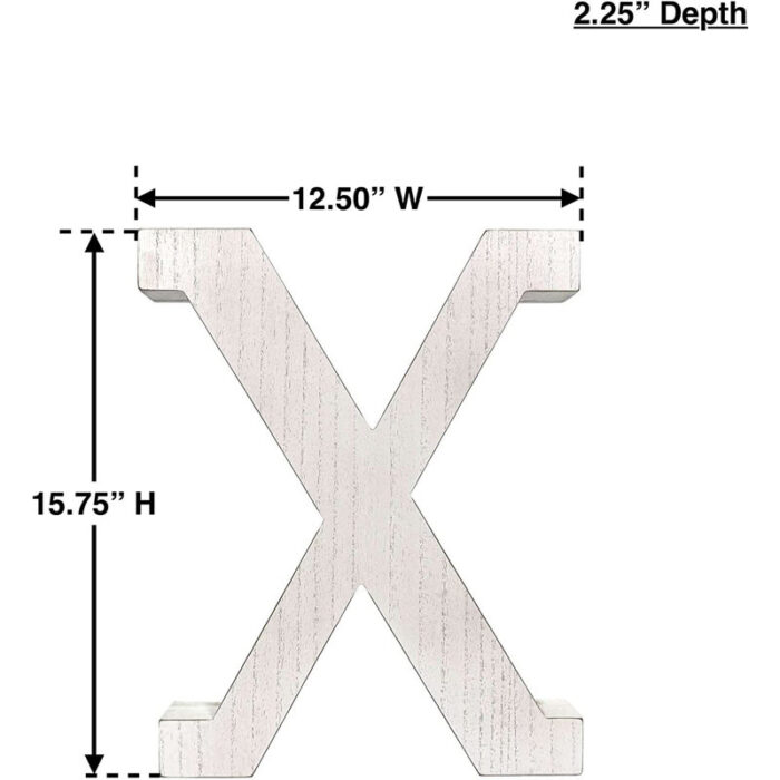 Text & Numbers Letter Block - Chic Decora