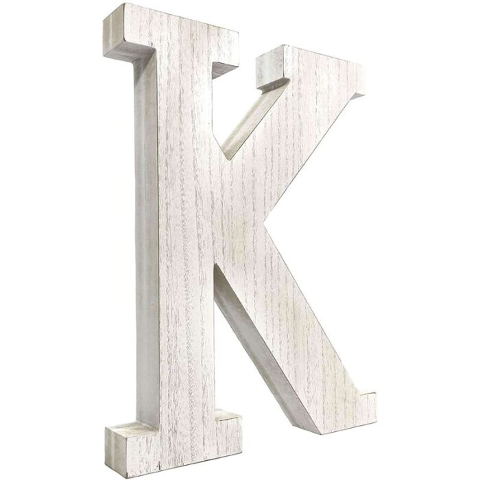 Text & Numbers Letter Block - Chic Decora