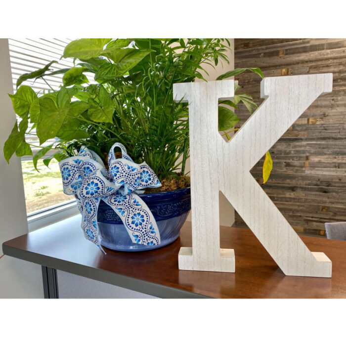 Text & Numbers Letter Block - Chic Decora