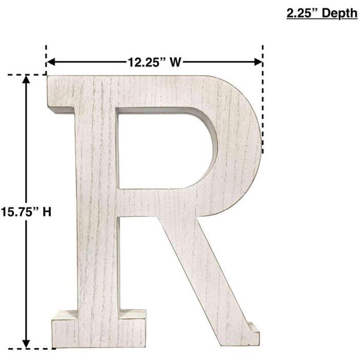 Text & Numbers Letter Block - Chic Decora