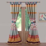 Thalia Velvet Embellished Tab Top Curtain Panels (Set of 2) - Chic Decora