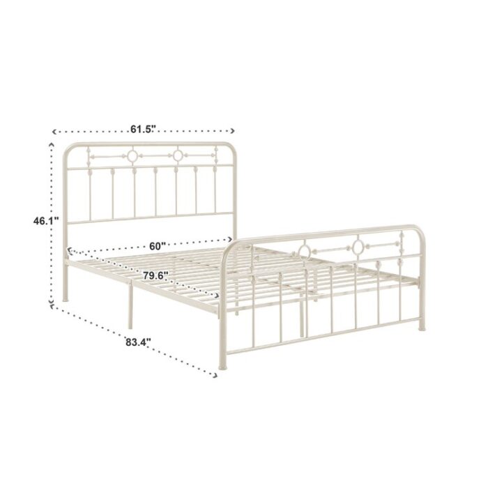 Thatcham Metal Open-Frame Bed - Chic Decora