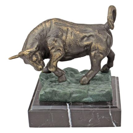 The Bull of Wall Street Cast Iron Figurine - Chic Decora