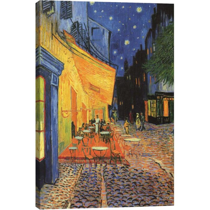 The Cafe Terrace on the Place du Forum (CafÃ© Terrace at Night), 1888 by Vincent Van Gogh Print - Chic Decora