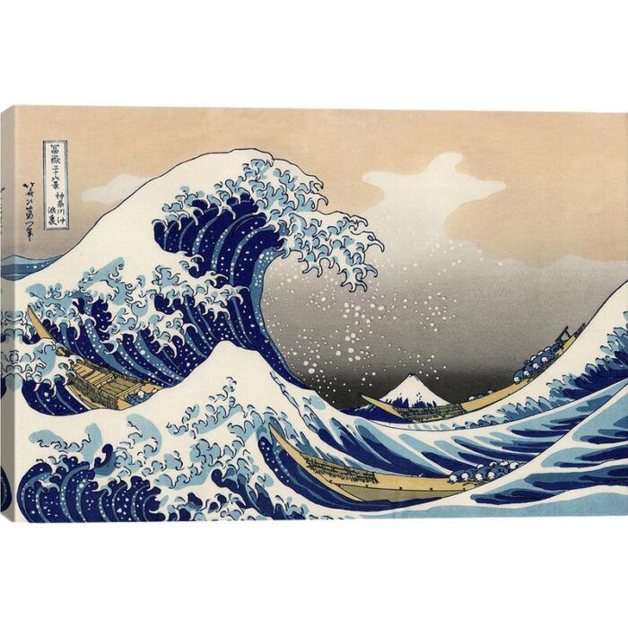 The Great Wave at Kanagawa, 1829 by Katsushika Hokusai – Gallery-Wrapped Canvas Giclee - Chic Decora