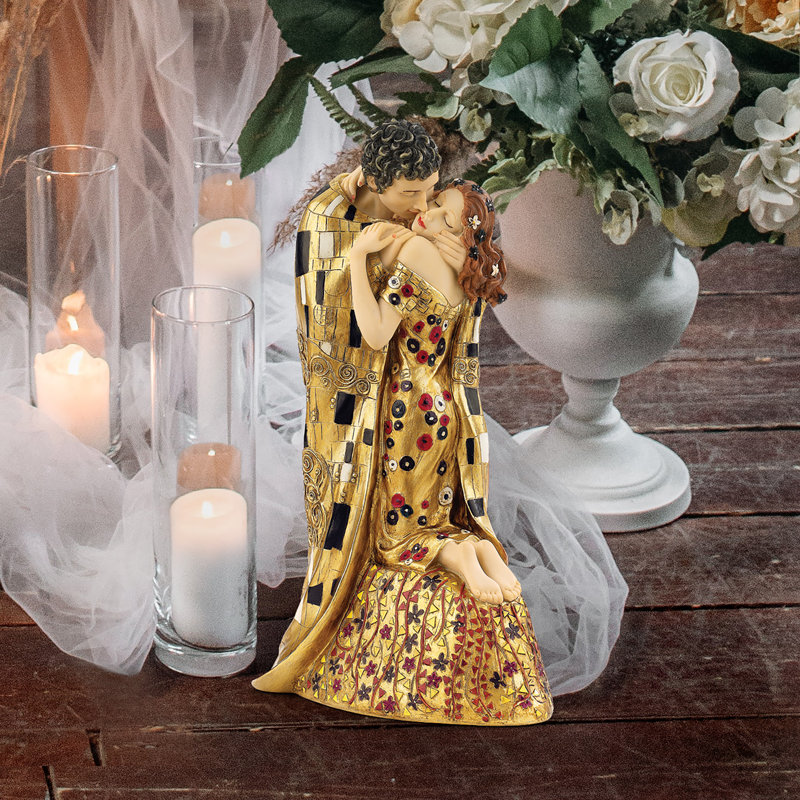 The Kiss by Klimt Lovers Figurine - Chic Decora