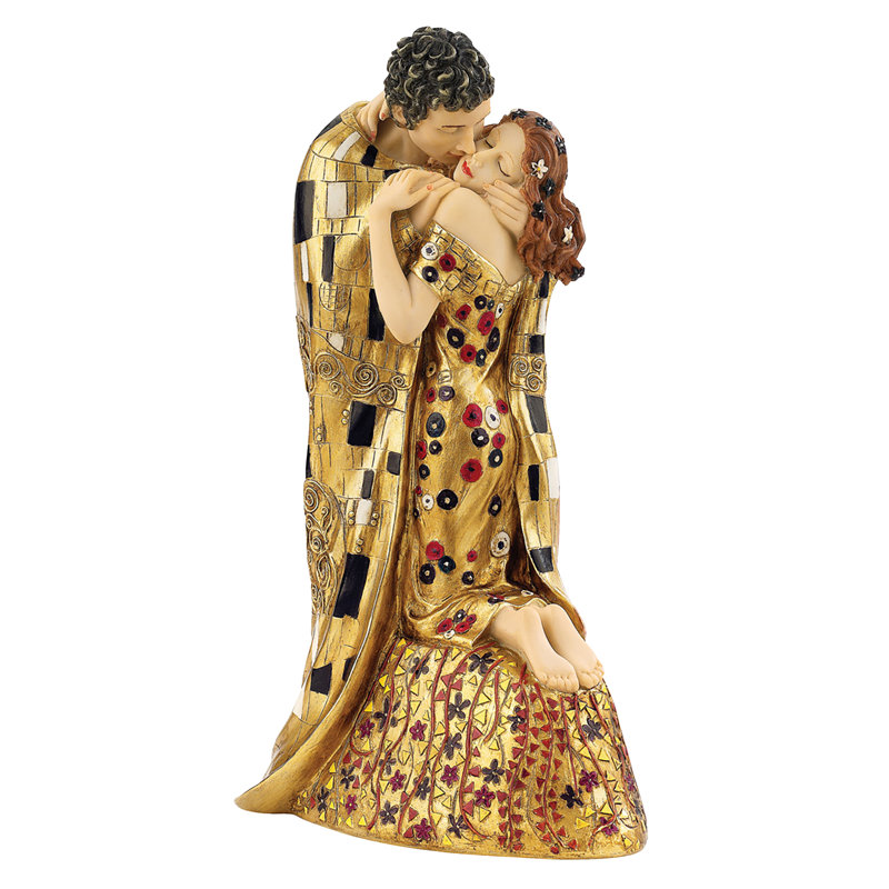 The Kiss by Klimt Lovers Figurine - Chic Decora