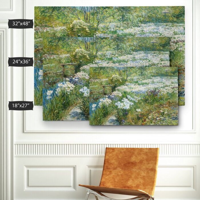 The Water Garden by Claude Monet – Print on Canvas - Chic Decora