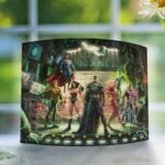 Thomas Kinkade Studios Dc Comics the Justice League Curved Acrylic Print - Chic Decora