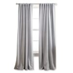 Ticking Cotton Blend Striped Blackout Rod Pocket Curtain Panels (Set of 2) - Chic Decora