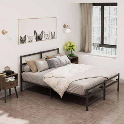 Tignor Metal Platform Bed - Chic Decora