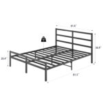 Tignor Metal Platform Bed - Chic Decora