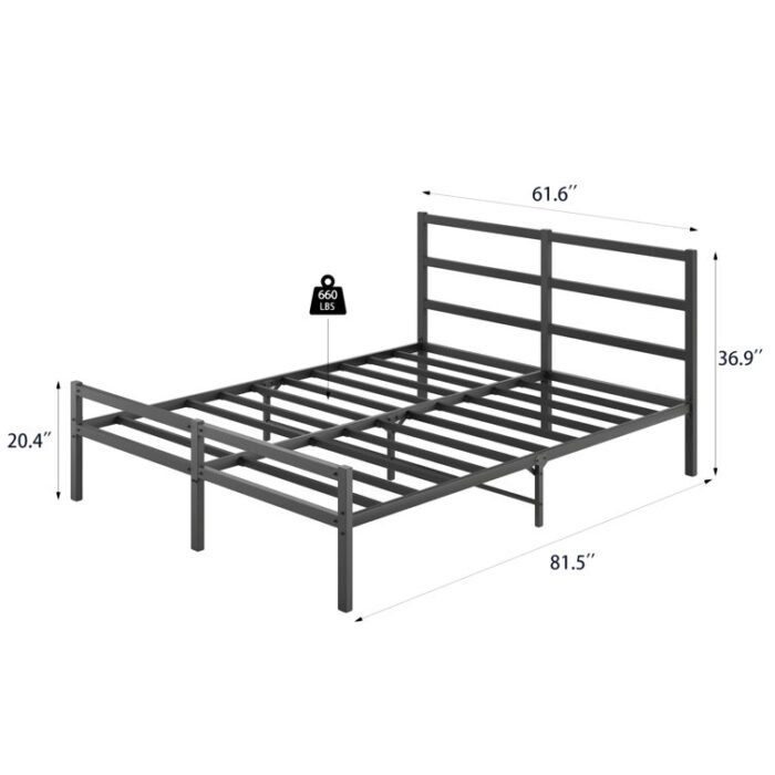 Tignor Metal Platform Bed - Chic Decora