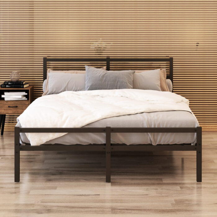 Tignor Metal Platform Bed - Chic Decora