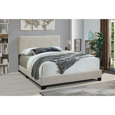 Timaeus Upholstered Standard Bed - Chic Decora