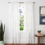 Tonkin Polyester Semi Sheer Sliding Panel Pair (Set of 2) - Chic Decora