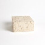 Travertine Cube Riser-Sm - Chic Decora