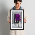 Tree in Front of Window Purple Pop Color Pop by Panoramic Images – Print - Chic Decora