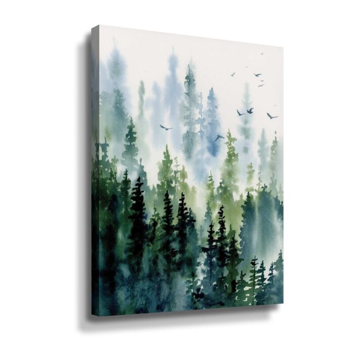 Treeline – Painting Print on Canvas - Chic Decora