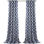 Trellis Polyester Room Darkening Curtain Pair (Set of 2) - Chic Decora