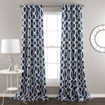 Octagon Blocks Polyester Room Darkening Curtain Pair (Set of 2) - Chic Decora