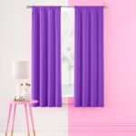 Tricia Solid Curtain Panel Pair, Room Darkening Rod Pocket Curtain Thermapanel (Set of 2) - Chic Decora