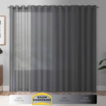 Tricia Solid Curtain Panel Pair, Room Darkening Rod Pocket Curtain Thermapanel (Set of 2) - Chic Decora