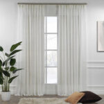 Cushing Polyester Sheer Curtain Pair (Set of 2) - Chic Decora