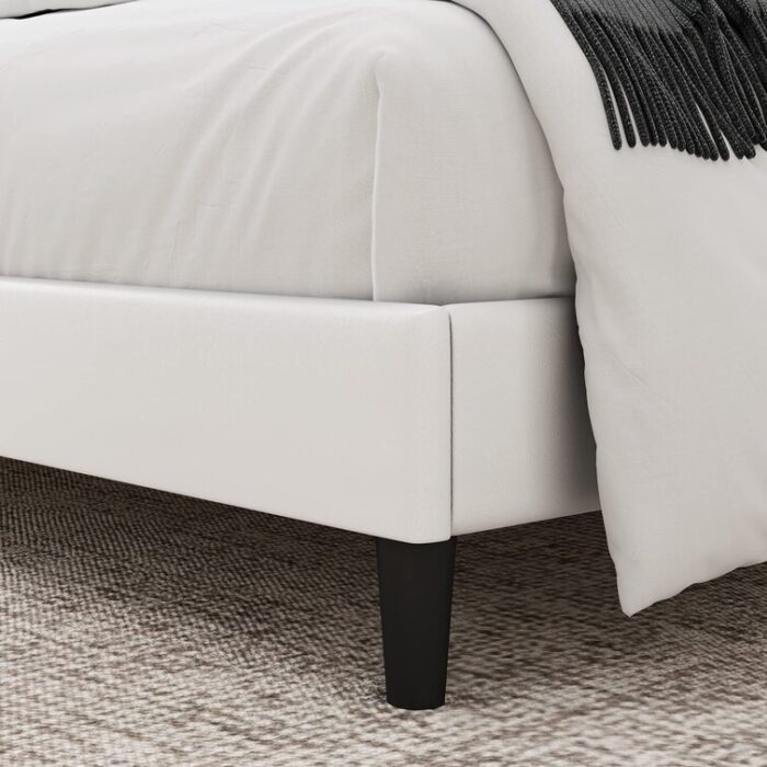 Trotwood Upholstered Bed with Adjustable Headboard - Chic Decora