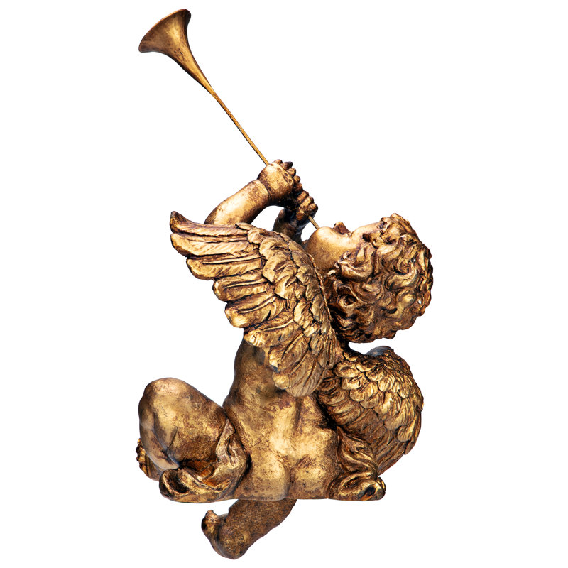 Trumpeting Angels of St. Peters Square Boy Figurine - Chic Decora