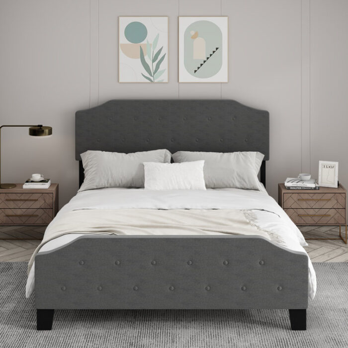 Tufted Platform Beds Bed - Chic Decora