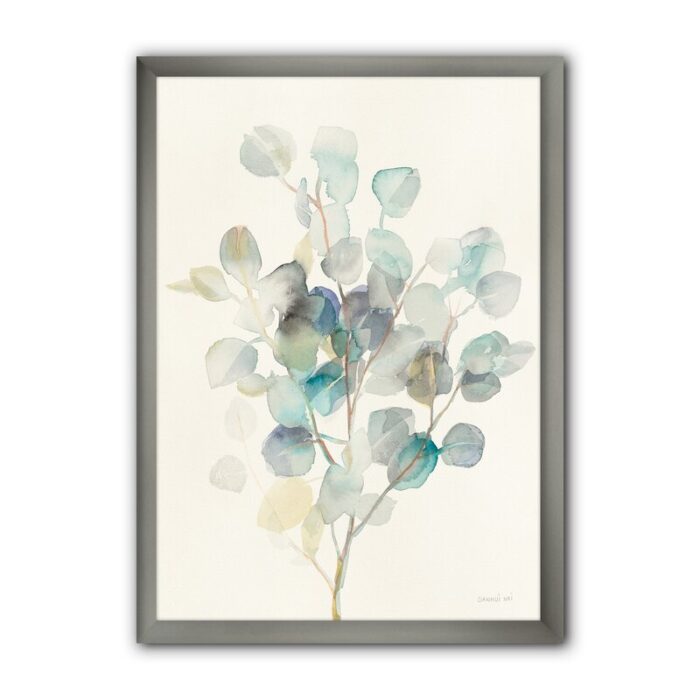 Tybalt Eucalyptus leaves I – Picture Frame Print on Canvas - Chic Decora