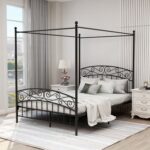 Tyler-Jay Metal Canopy Bed - Chic Decora