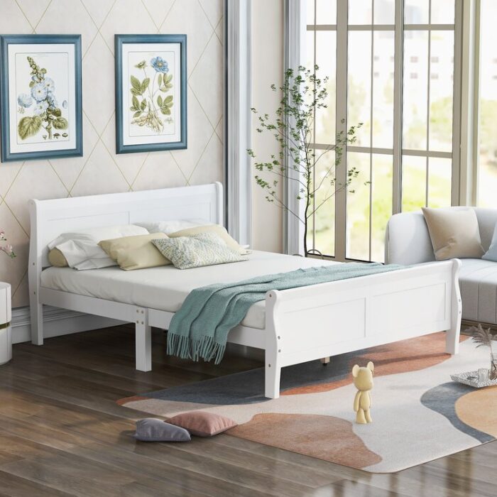 Uhrichsville Solid Wood Platform Bed - Chic Decora