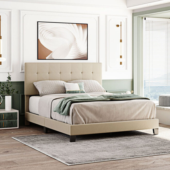 Upholstered Bed - Chic Decora